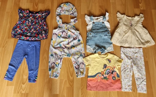 Tu/Nutmeg/Next/Primark Girls 9-12 Months Summer Outfit Bundle