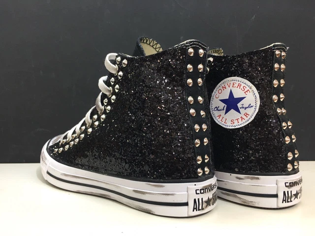 All star discount nere glitter