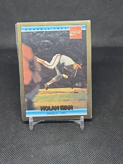 1992 Donruss Coca-Cola Coke NOLAN RYAN Angels 1973 #7 HOF - Sealed (1)