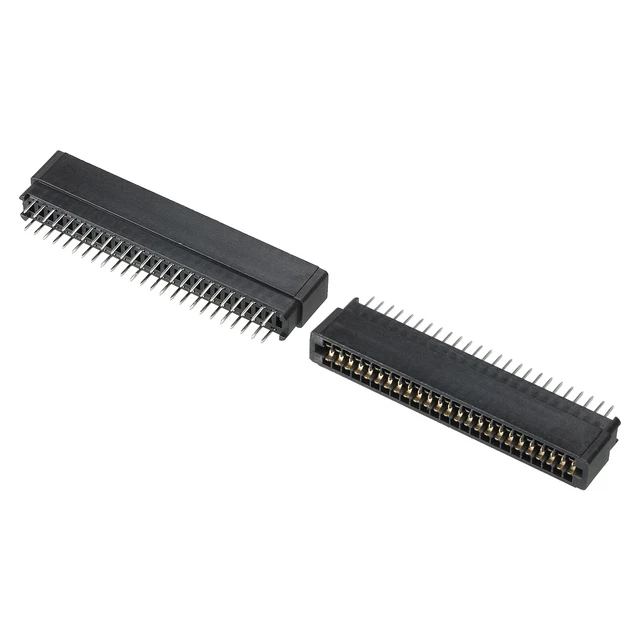 Scheda Bordo Connettore Nero Presa Destra Angolo 50 Pin 2.54mm Passo 2pz