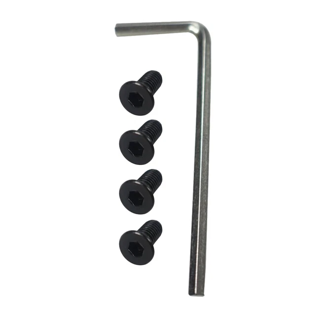 JEU DE 4 vis de fixation pour disque de frein noir M6 18 mm adaptateur
