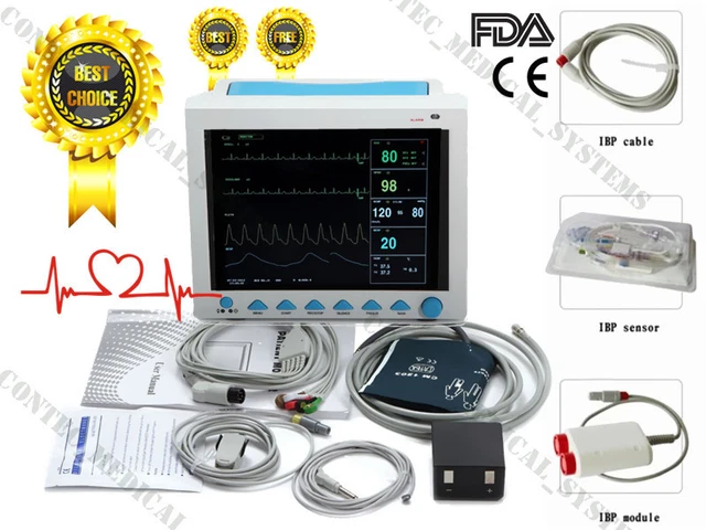 CMS8000 ICU CCU Vital Signs Patient Monitor Invasive blood pressure +6 ...
