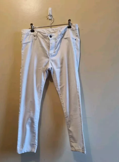 Womens Rusty Brand 3/4 Length Pants White Indi Slims