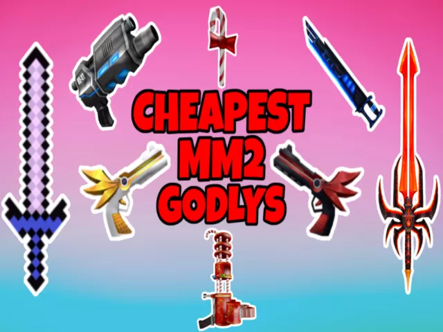 Roblox Murder Mystery 2 MM2 Batwing Set Ancient Godly Knifes and Guns