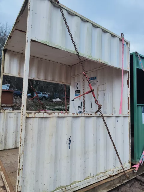 10ft x 8ft x 8ft  Shipping Container Smoking Shelter Field Shelter 2