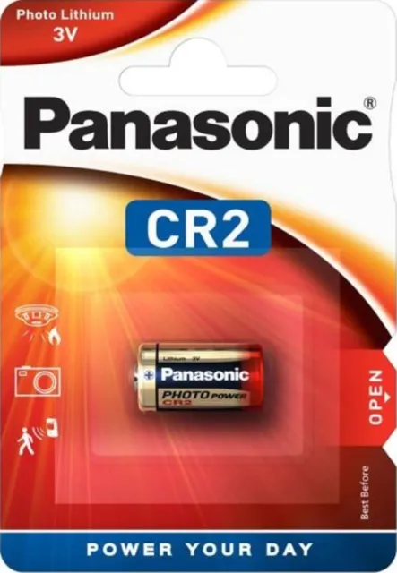 1x Panasonic Lithium Power Fotobatterie CR2 3V CR-2L