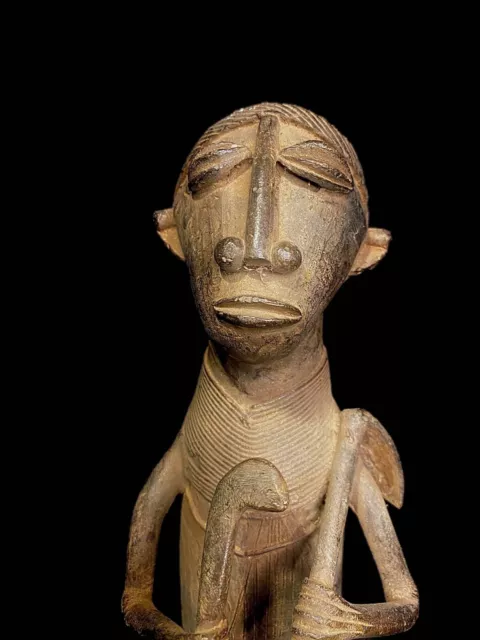 African Tribal Art Carved from a soldier of the Ashanti Ethnic Ashanti Bras-4236 2