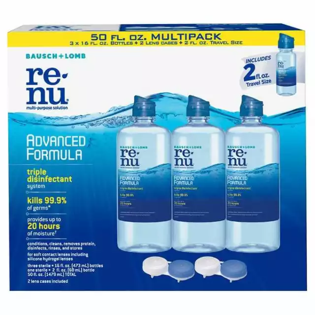 renu Advanced Formula Multi-Purpose Solution, 50 Ounces * FAST SHIPPING *