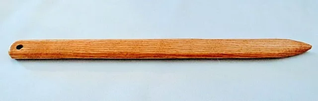 Tapiz plano de madera de 9"/aguja de telar ~ madera dura de roble rojo ~ artesanal
