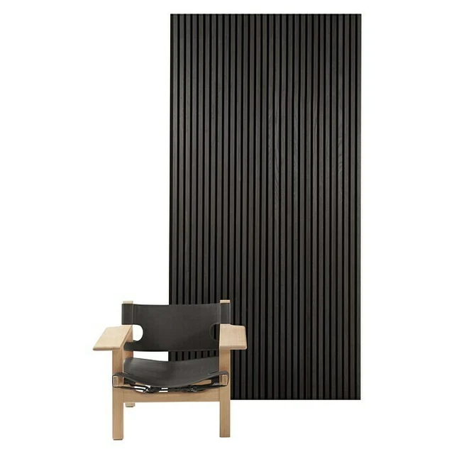 FibroTech Akustikpaneel Basic Black Oak, 2.440 x 605 x 22 mm, 1 Paneel