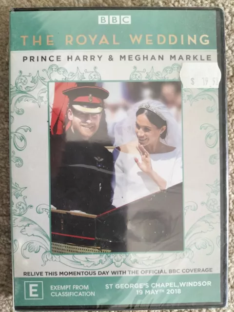 The Royal Wedding Prince Harry & Meghan Markle New & Sealed BBC DVD Free Postage
