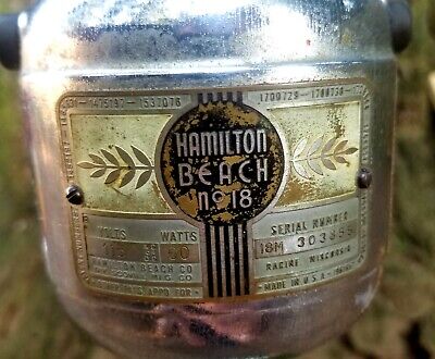 Hamilton Beach No. 18 Milkshake Mixer Vintage working condition