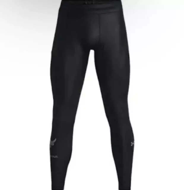 Under Armour Project Rock IsoChill Leggings Black Mens 1371083-001 XL