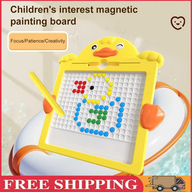 Juguete educativo Montessori de tablero de garabatos grande duradero para niños juguetes (pato grande)