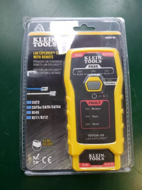 Klein Tools Vdv526-100 Lan Explorer Tester With Remote (Ez2004322)