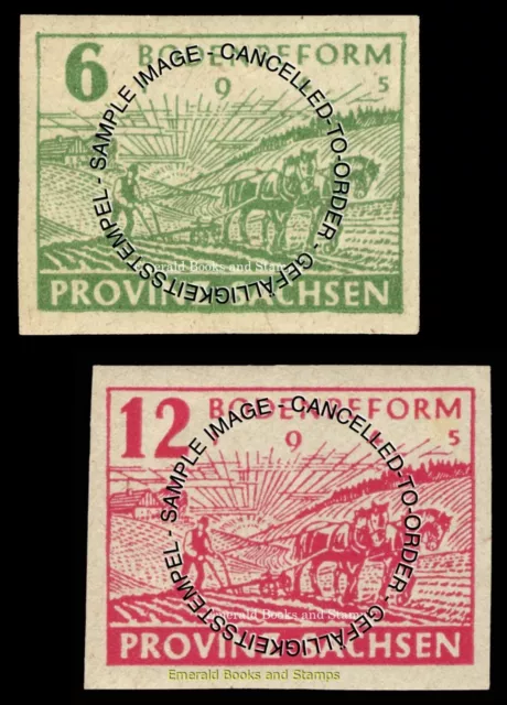 EBS Germany 1945 - Soviet Zone - Saxony - Land Reform - Michel 85-86 - CTO