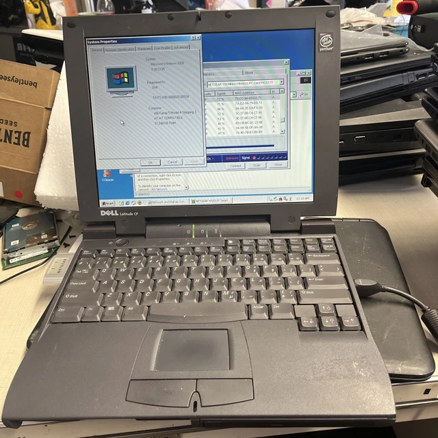 DELL LATITUDE CPI Model PPL D266XT Laptop Vintage Win 2000 Serial dell-latitude-cpi-model-ppl-d266xt-laptop-vintage-win-2000-serial