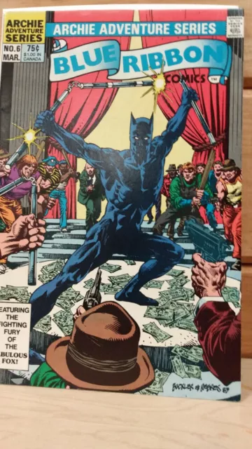 1984 Blue Ribbon 6 VF-NM Archie The Fox Rich Buckler
