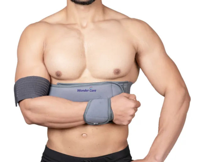 Wonder care Unisex Arm Shoulder Support Immobilizer Adjustable Soft Arm Sling .