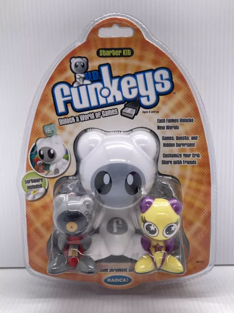 RADICA UB Funkeys Starter Kit M0728 with Scratch & Twinx Mattel Game unopened