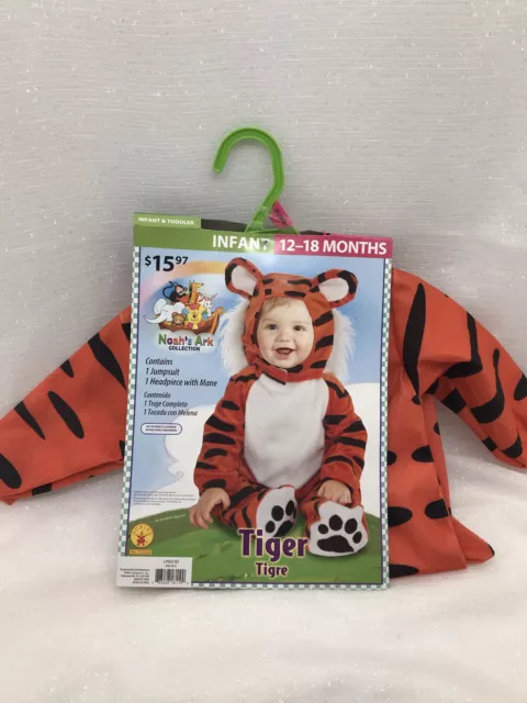 Rubies Noah's Ark Collection TIGER 2 Piece Infant 12-18 Months Halloween Costume