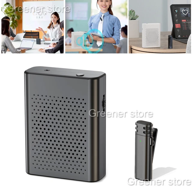 Amplificateur Vocal Portable Avec 2 Micros Cravate - Sans Fil, 10W, Bluetooth, Pour Enseignants - 8