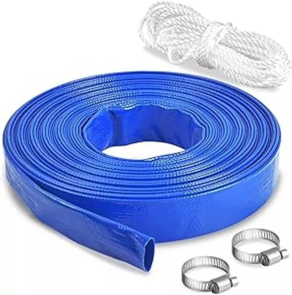 25Mm X 25M Water Pump Kit Lay-Flat Discharge Hose Kit