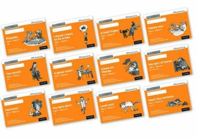READ WRITE INC. Phonics: Orange Set 4 Core Black & White Storybooks ...