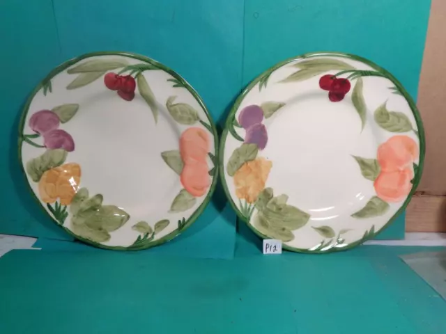 Franciscan 7 3/4" Fresh Fruit Salad/Dessert Plate, England, 2 Count (Used/EUC)