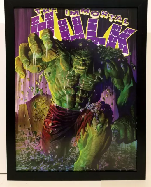 Incredible Immortal Hulk #1 by Alex Ross 9x12 FRAMED Marvel Comics Art Print Pos