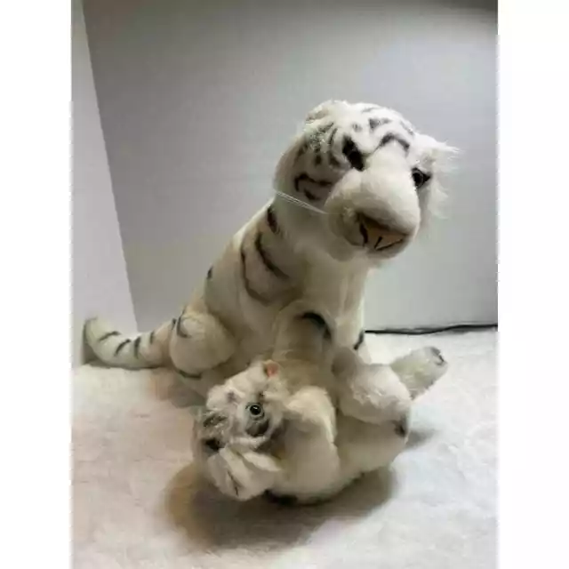 White Tiger w/ Cub Plush Stuffed The Greatest Show On Earth Ringling Bros Circus