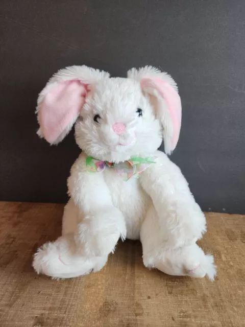 Melissa & Doug Plush White Pink Bunny Rabbit “Blossom”  Easter Soft 10”