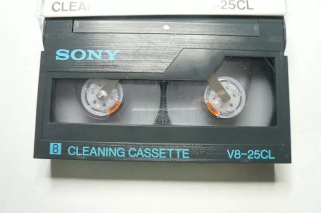 Sony 8mm/Hi8/Digital8 Camcorder Video Head Cleaning Cassette (V8-25CLH)