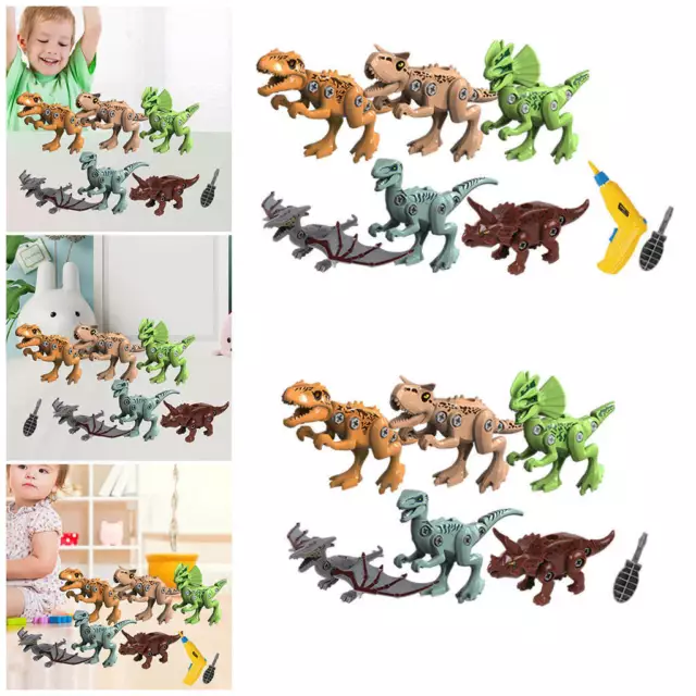 GIUHAT Figurine Dinosaure et Dino à démonter, Dinosaure Jouet Enfan