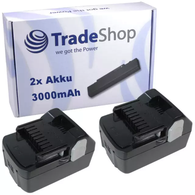 2x Akku 18V 3000mAh Li-Ion für HITACHI FCG18 G18 N18 NP18 R18 RB18 UB18 UC18