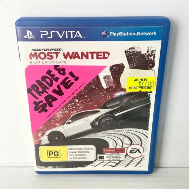 NEED FOR SPEED: Most Wanted - PS Vita - Tested & Working - Free Postage  $49.88 - PicClick AU