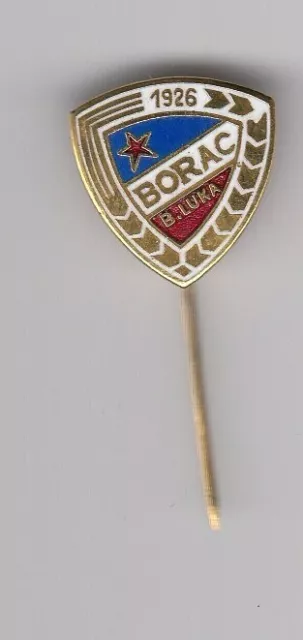 enamel pin badge anstecknadel football FC BORAC Banja Luka Bosnia Yugoslavia