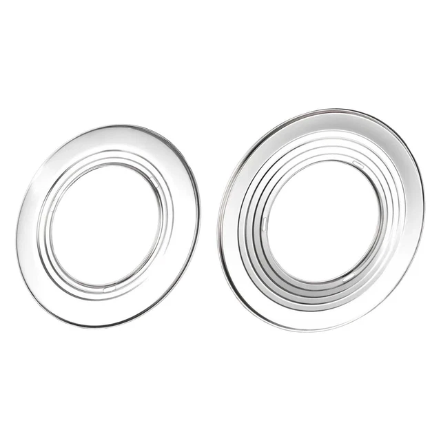 Cabilock Anneau En Métal Pour Vapeur En Bambou - Adaptateur En Acier Inoxydable - Panier à Vapeur - Panier à Vapeur - Accessoire De Cuisine