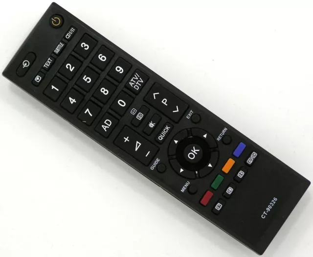 Ersatz Fernbedienung für Toshiba CT-90326 | CT90326 | TV Remote Control