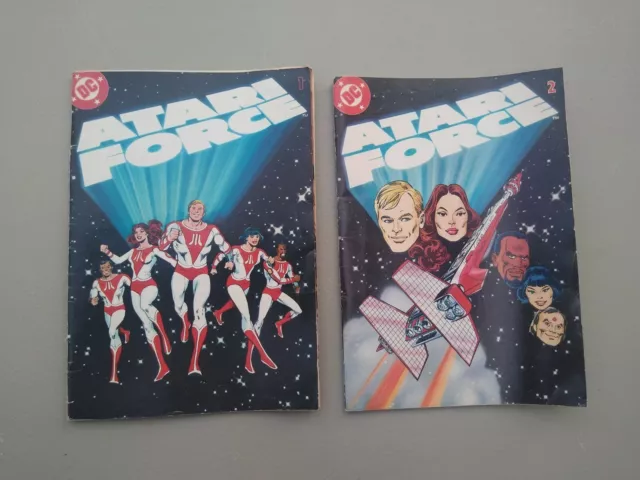 DC Atari Force #1 and #2 Mini-Comics Lot  1982 DC Comics Inc.