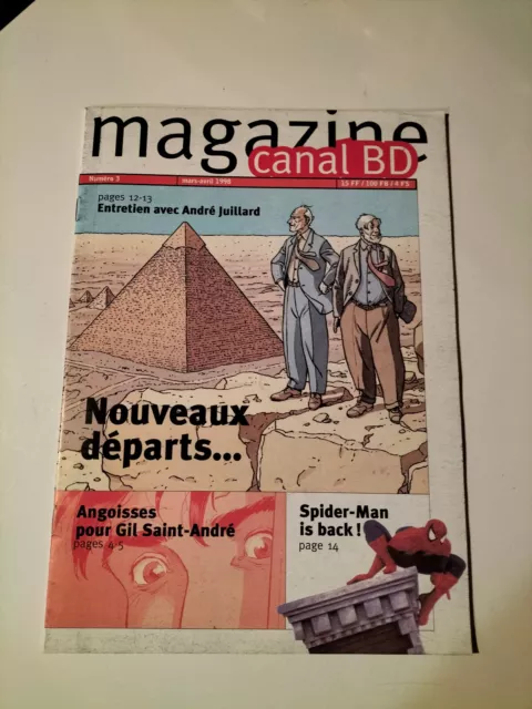 Revue 1998 Canal Bd Magazine N° 3 Couverture Juillard