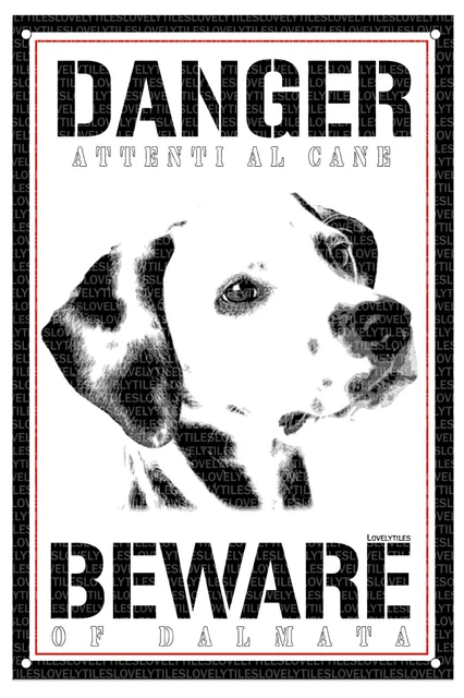 Cartello ATTENTI Al CANE Maremmano - Targa Metallo Per Cancelli E Giardino - Foto 13