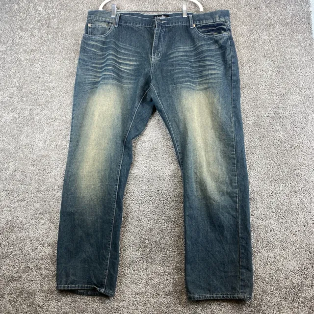 Nostic Bootcut Denim Jeans Men's W46xL33 Blue 5-Pocket Whisker Medium Wash
