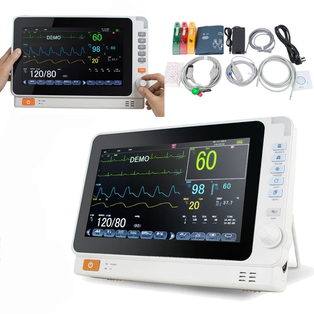 10''Screen Multi-parameter Monitor ICU CCU ECG Vital Sign Dental Patient Monitor