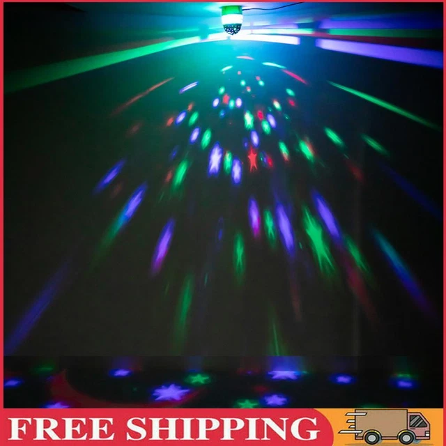 Rotating LED Star Night Light USB Disco DJ Stage Party Ball Light (Red)
