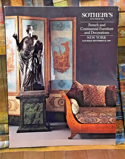 Sotheby's New York French and Continental Furniture & Decoration Sept. 30. 1989