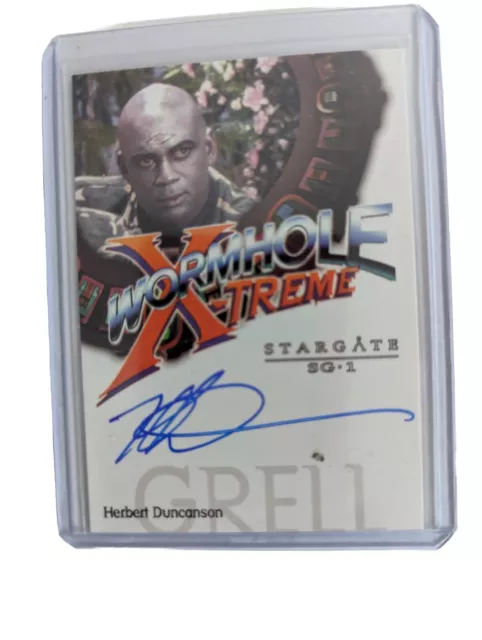 Stargate SG-1: Season 5 Herbert Duncanson as Grell Autograph Card WXA4