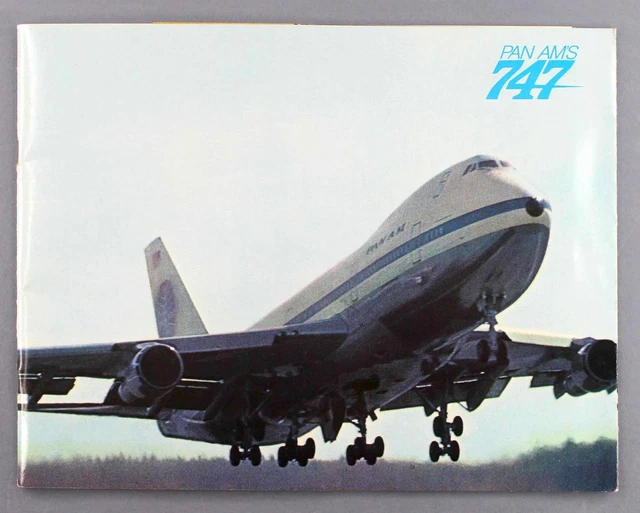 PAN AM BOEING 747 Airline Sales Brochure 1969 Paa American - Great ...