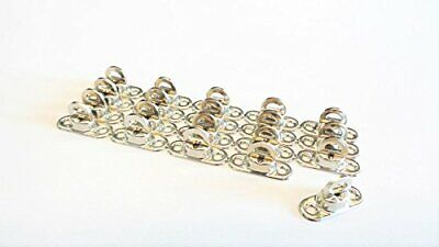 œIllets Ovales Twist Verrouiller en Laiton Nickelé Tourniquet Bache avec Contre-rivure et Rivet pour Accessoires DIY Craft à Main en Cuir Sac Matériel 