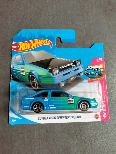HOT WHEELS TOYOTA AE86 Sprinter Trueno in blue - Falken de-cals. 2021 ...